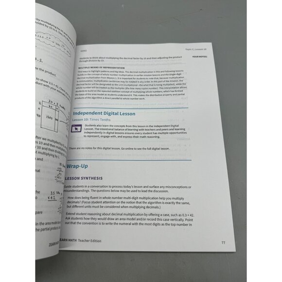 Zearn Math Grade 5 Teacher Edition Set Missions 1-6 & Assessments Key READ - Picture 7 of 16